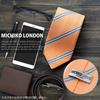 [Michiko London] Фирменный галстук, Сделано в Японии, Шелк, Жаккардовое плетение, Полосатый узор (Узор D: военно-морской флот)