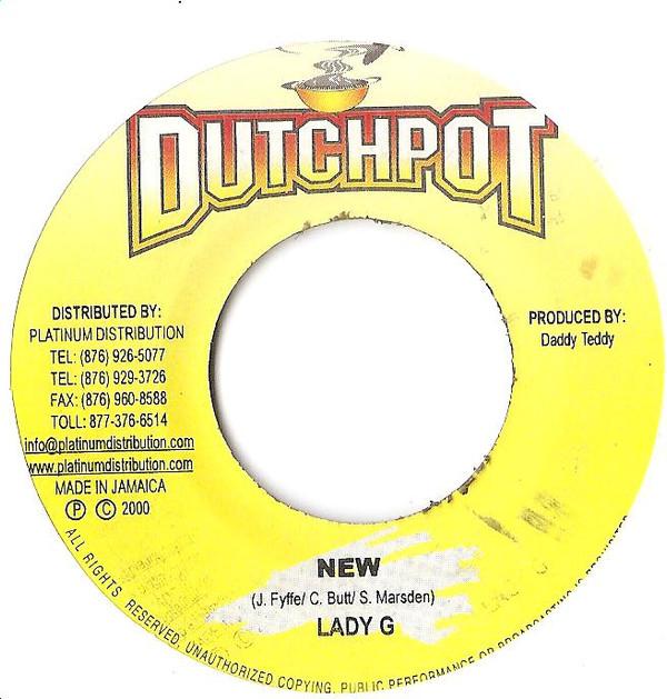 7-дюймовая пластинка LADY G - New NONE Dutchpot 2000 Ямайка Регги, Ска и Даб Б/У