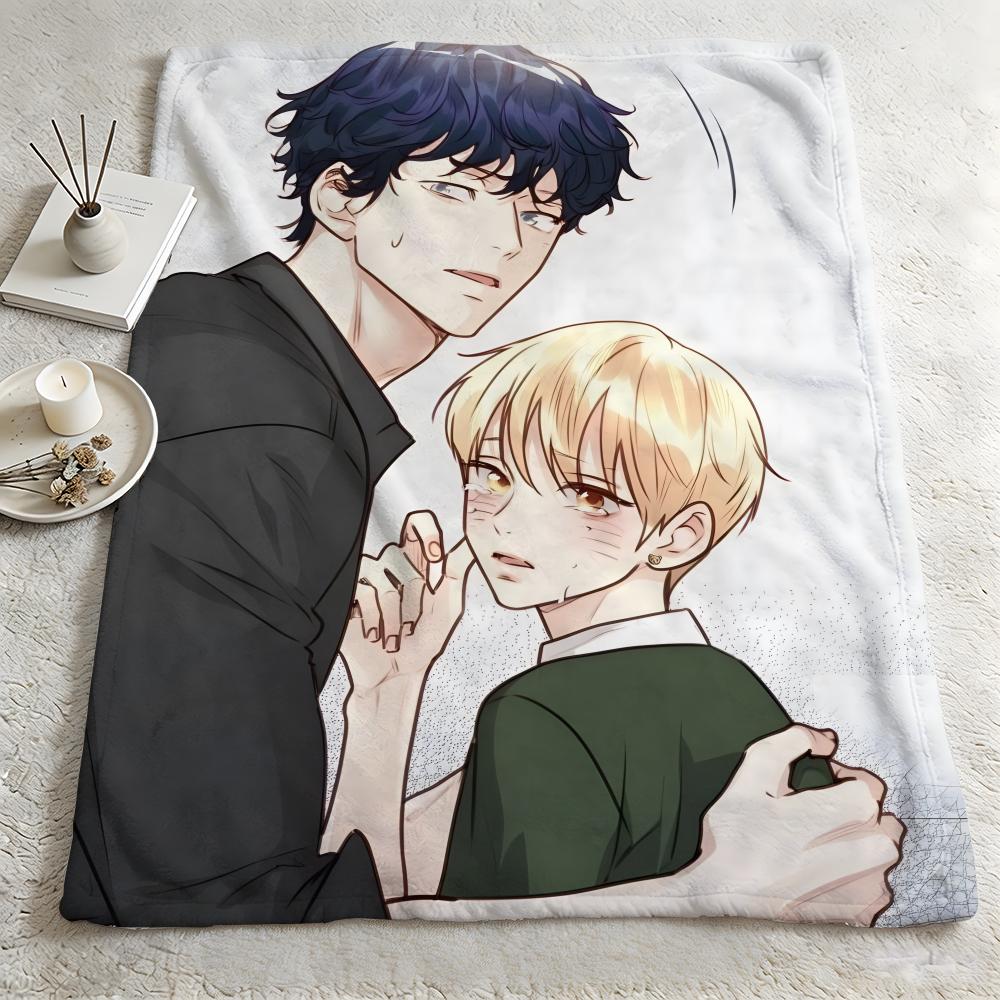 comic LLove Is An Illusionn Throw Warm Soft Flannel Blanket Multiuse for Sofa Bed Camping Travel Nap