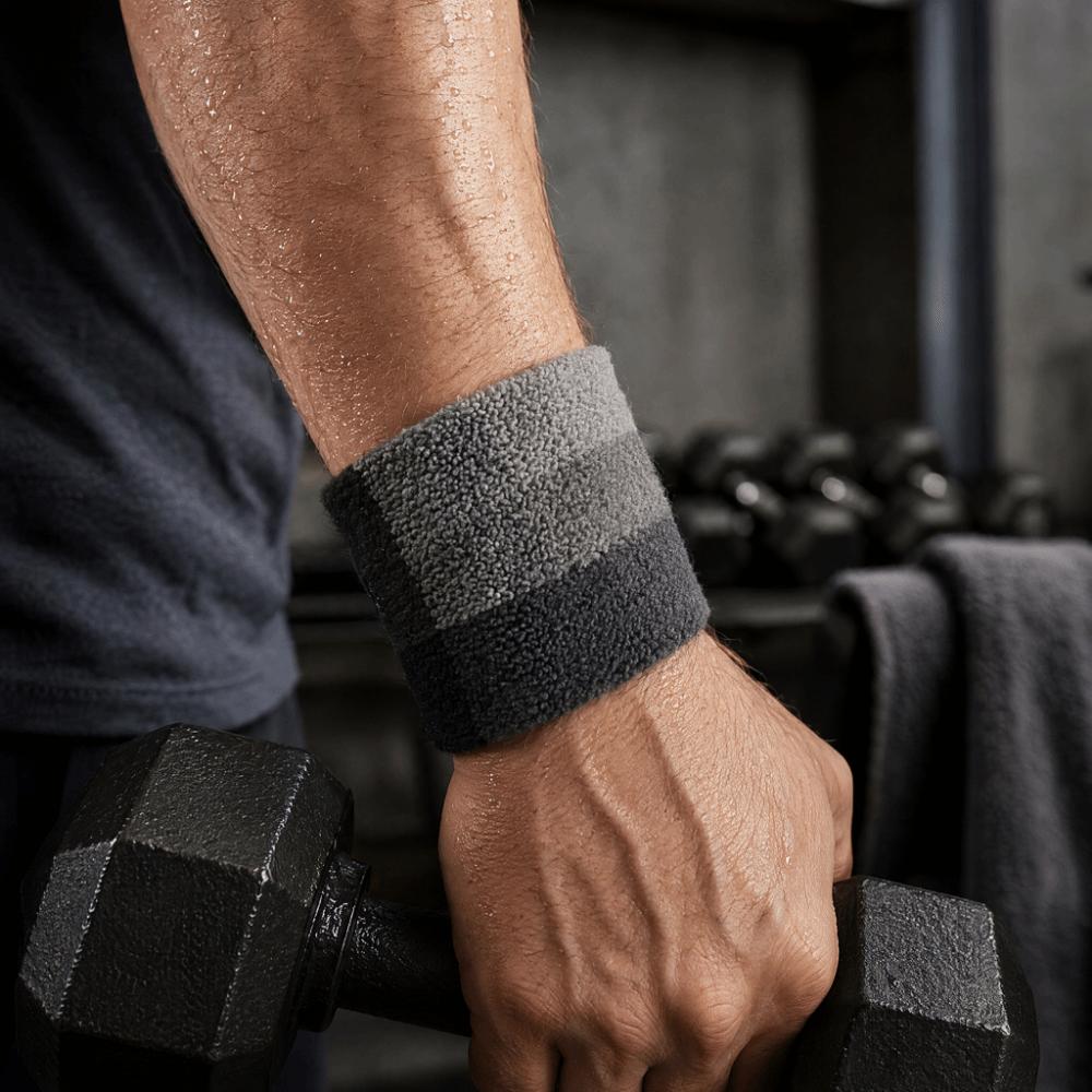 4PCS High Elastic Sweat Wristbands Breathable Breathable Wristbands Sports Wristbands Badminton