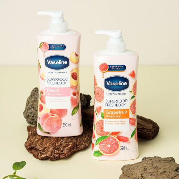 Лосьон для тела Vaseline Superfood 390 мл персик