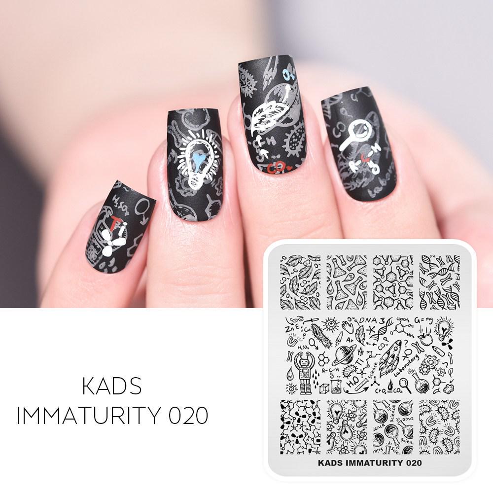 kads New 16 Designs Chinese Fashion Ocean Nail Stamp Plate Lotus Snake Dragonfly Mixed Pattern Nail Art Tools Stamping Template Stencil Plate