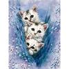 DIY 5D Diamond Painting Cat Animal Mosaic Full Round Diamond Embroidery Cross Stitch