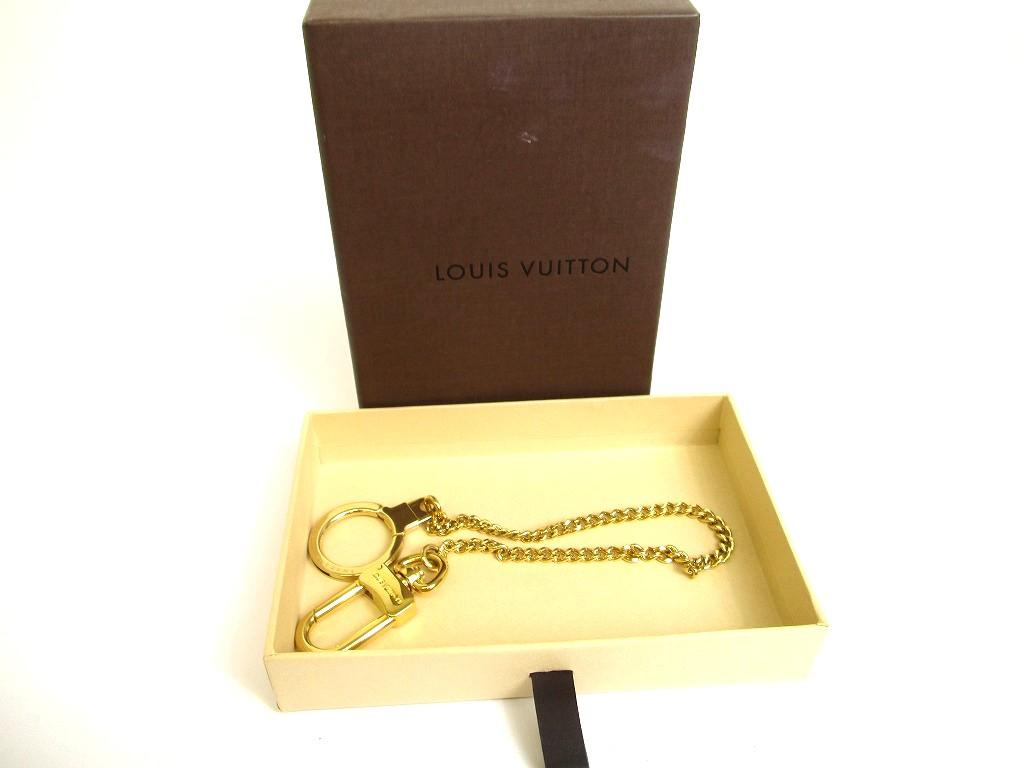 Оригинальная цепочка для кошелька LOUIS VUITTON с золотым покрытием Chaine Anneau Cle #b020 Восстановлена продавцом
