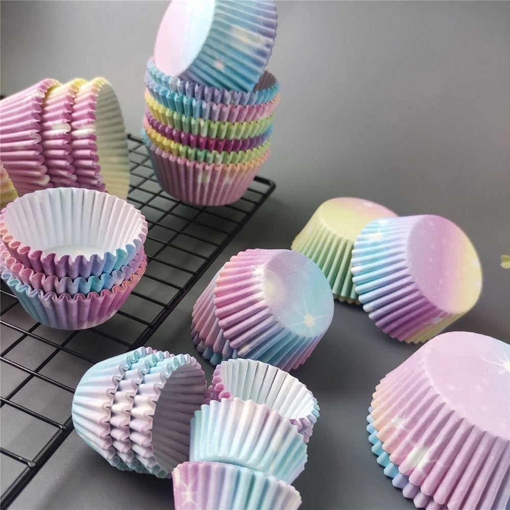 1000 шт. Жиронепроницаемая бумага Формочки для выпечки маффинов Одноразовые вкладыши для маффинов Модные обертки для кексов