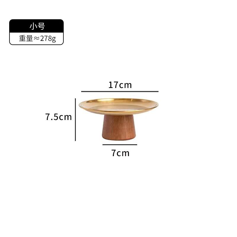 Подставка для десертов из нержавеющей стали во французском стиле – поднос с высокими ножками для фруктов, конфет и закусок
