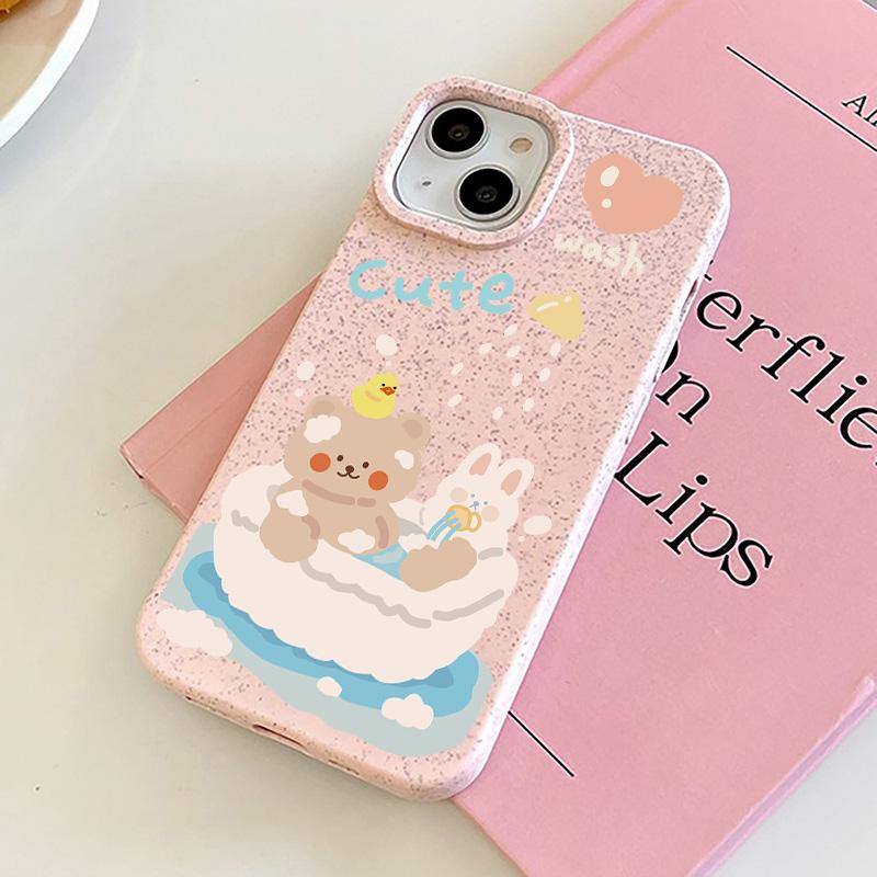 Mobile Phone Cases for iPhone 11 13 XR 15 Pro Max 12 14 Pro Max Case iPhone 16 7 Plus 8 Plus XS Max Degradable and Environmentally Friendly