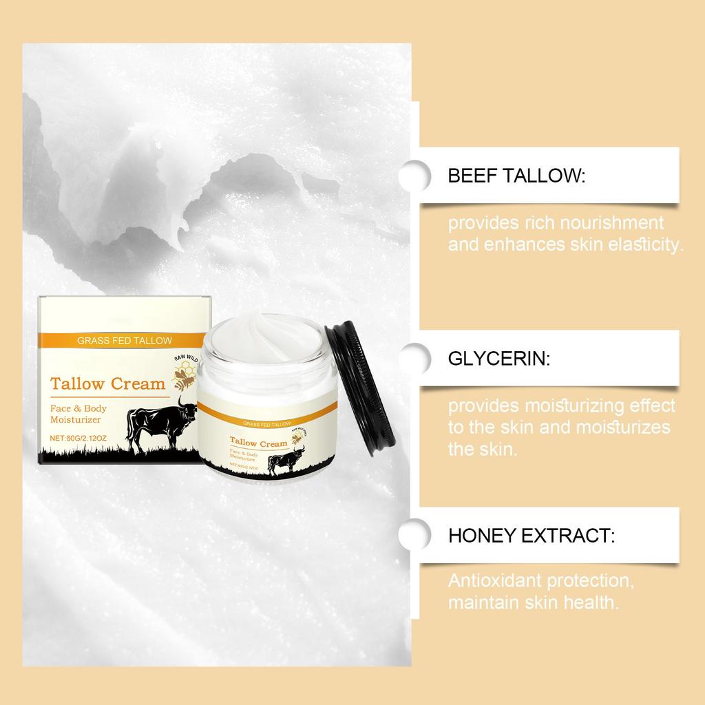 Крем для лица с медовым бальзамом и коровьим жиром питает и смягчает кожу, восстанавливает и успокаивает лицо, увлажняет и подтягивает кожу 60 г