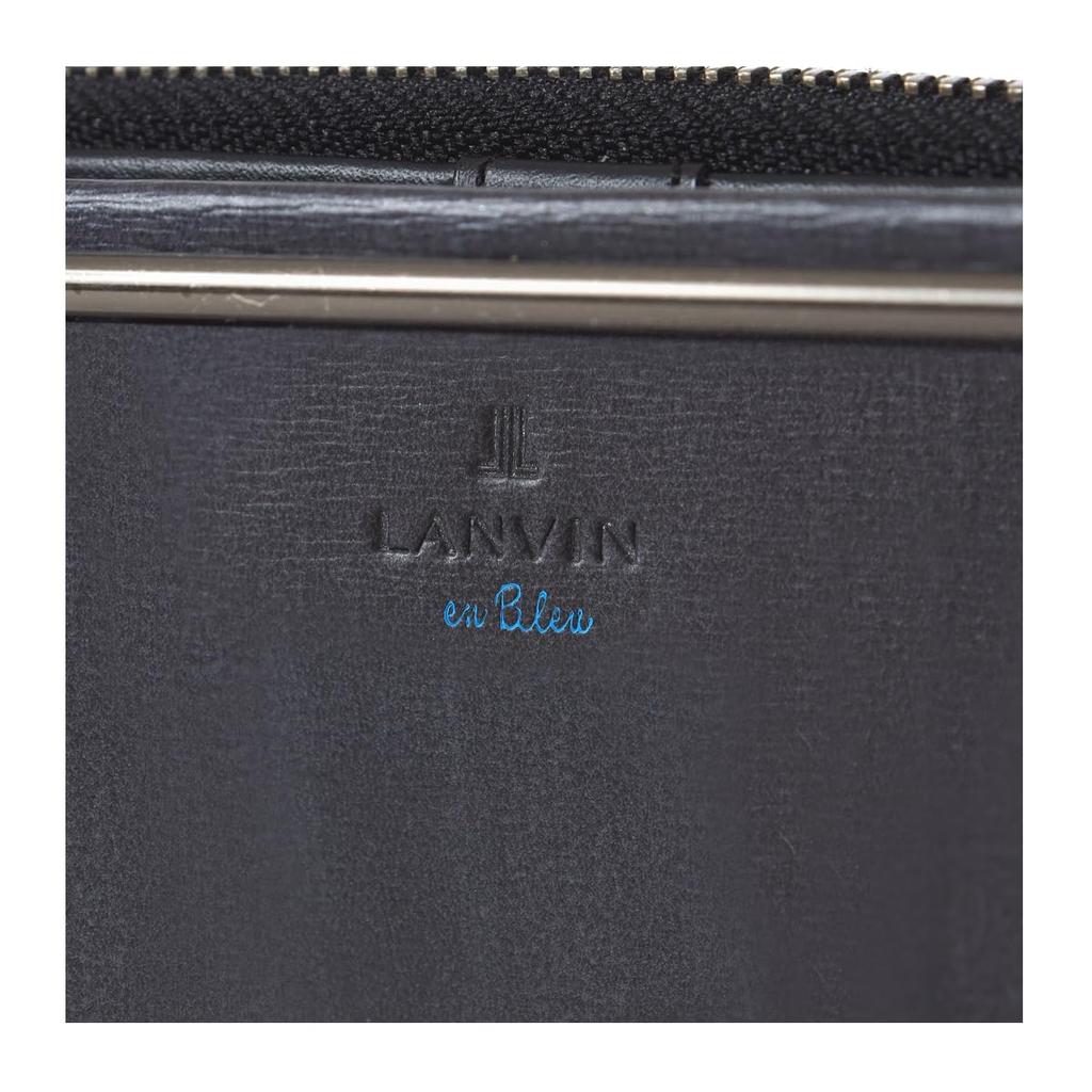 На Ключница Кошелек для монет Кошелек для монет Визитница Чехол для карточек Мультикейс 5 рядов 518611 Lenore Повседневная Воловья кожа Натуральная кожа Черный [Lanvin Bleu] Мужской [01]