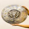 Medieval Lion Face Shield Knight Medieval Round Armor Shield Size 60.96 Cm Halloween Costume Cosplay Shield Home Decor Shied Gift Item