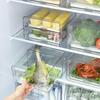 Transparent Food Storage Drawer Stackable Fresh Keeper Bin Vegetable Fridge Organizer Household