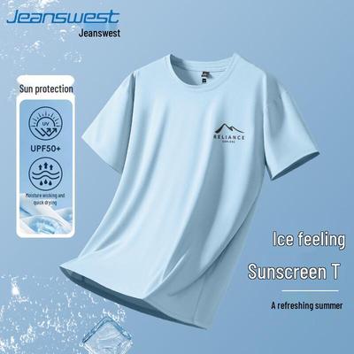 Мужская летняя повседневная спортивная футболка Jeanswest с защитой от УФ-излучения