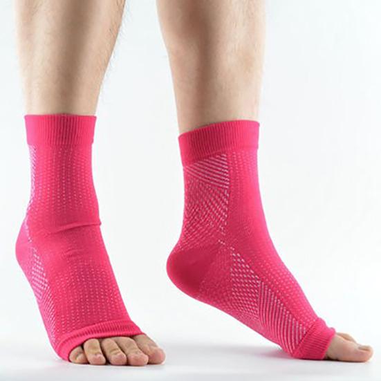 1 пара компрессионных носков, дышащие, очень мягкие, впитывающие пот, носки без пальцев для фитнеса, езды на велосипеде и бега