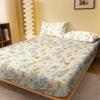 1 Simple Modern Plant Flower Animal Printed Matte Fitted Sheet, Bedroom Printed Bed Cover, Bedding (Excluding Pillowcases)