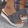 Wedges Slippers Women Summer Platform Shoes Women High Heels Beach Slippers Fashion Outdoor Ladies Slides Zapatos De Mujer