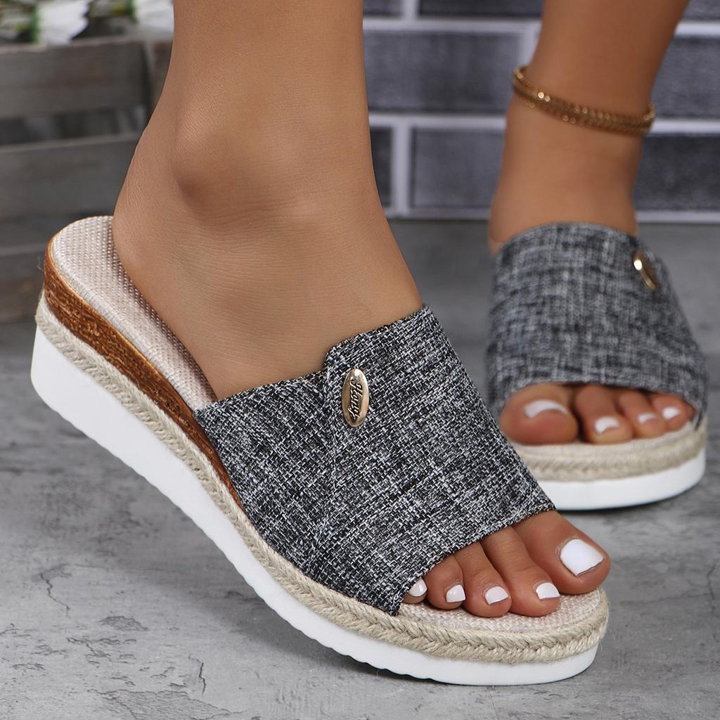 Wedges Slippers Women Summer Platform Shoes Women High Heels Beach Slippers Fashion Outdoor Ladies Slides Zapatos De Mujer