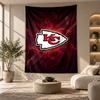 Decorative Tapestry,Kansas City Chiefs Printed Wall Art, Lightweight Wall Hanging For Bedroom Background