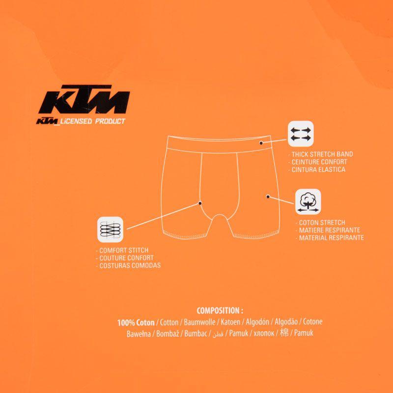 Упаковка из 4 мужских боксеров KTM из 100% хлопка
