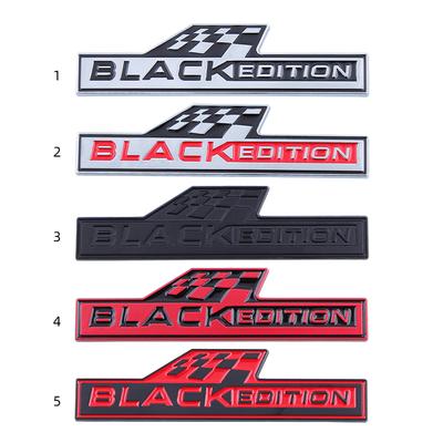3D Metal Black Edition Эмблема Наклейка на автомобиль Инструменты Значок для всех моделей Украшения Аксессуары
