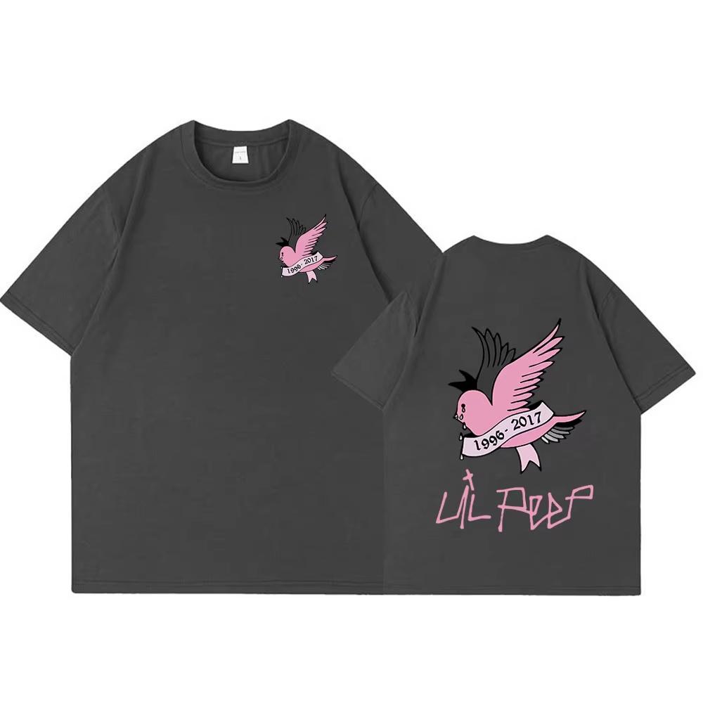 2026 Хип-хоп исполнитель Lil Peep Мужская рубашка Летняя с принтом альбома CryBaby Футболка Женская Y2K Хип-хоп Футболка с коротким рукавом