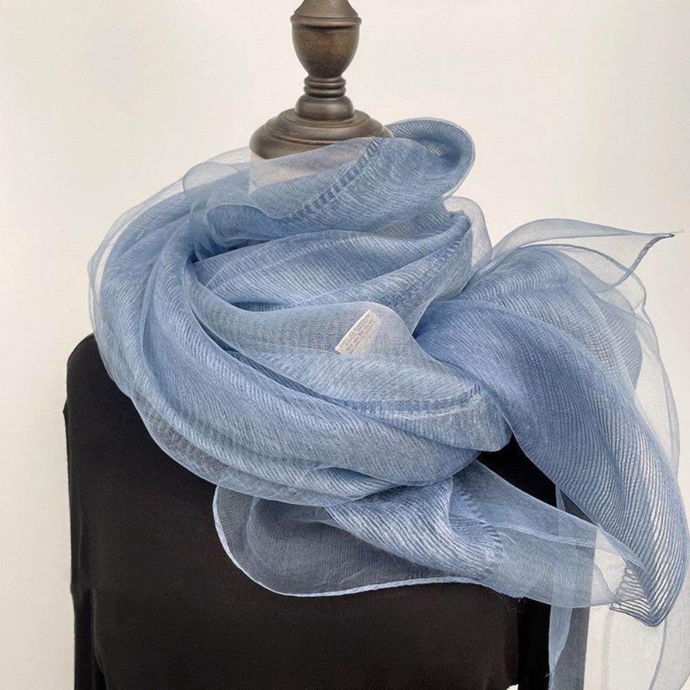 Long Warm Shawl Mesh Hijab Scarf Soft Silk Scarf Spring