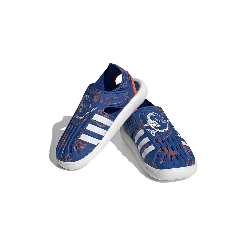 Disney x adidas Летние сандалии с закрытым носком для воды J В поисках Дори Детские кроссовки Синий Полупрозрачный-синий Облачно-белый HP7754