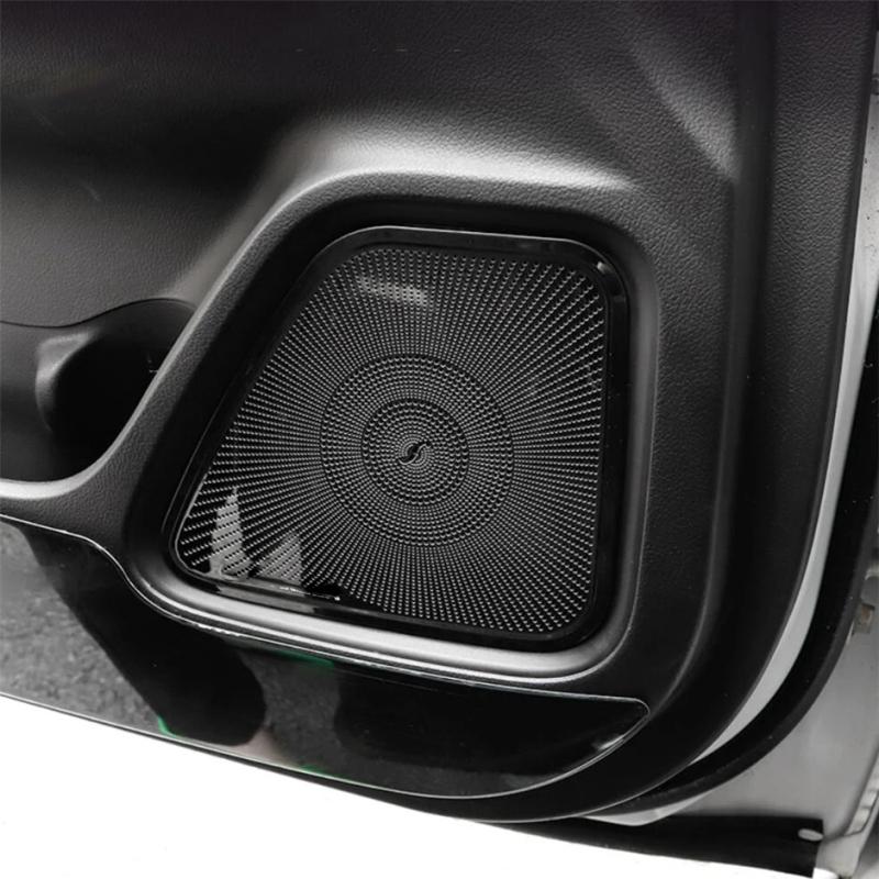 For Mitsubishi Outlander 2013 - Door Audio Speaker Loudspeaker Frame A Pillar horn Decoration Cover Interior Accessories