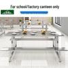 Thickened Stainless Steel Integrated Canteen Dining Table