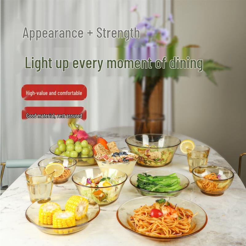 PYREX Corning Сияющий Хрусталь Набор столовой посуды из термостойкого стекла на 8 предметов