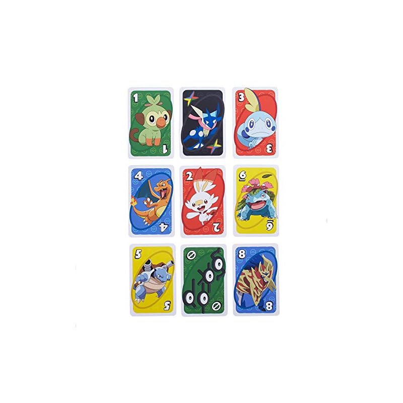 Mattel Игра UNO Карточная игра Pokémon Party Game 2-10 игроков Возраст 7+ Pokémon GNH17