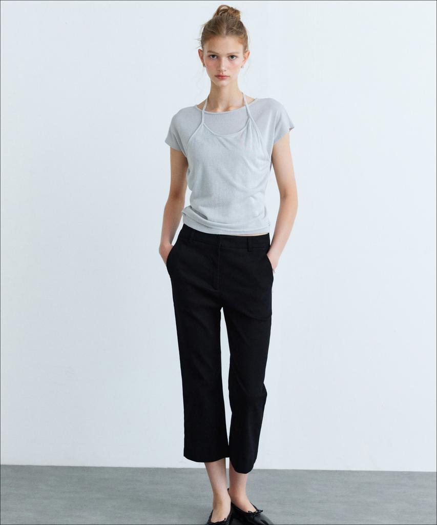 Хлопковые брюки-капри Mixxo_Miwthg906C