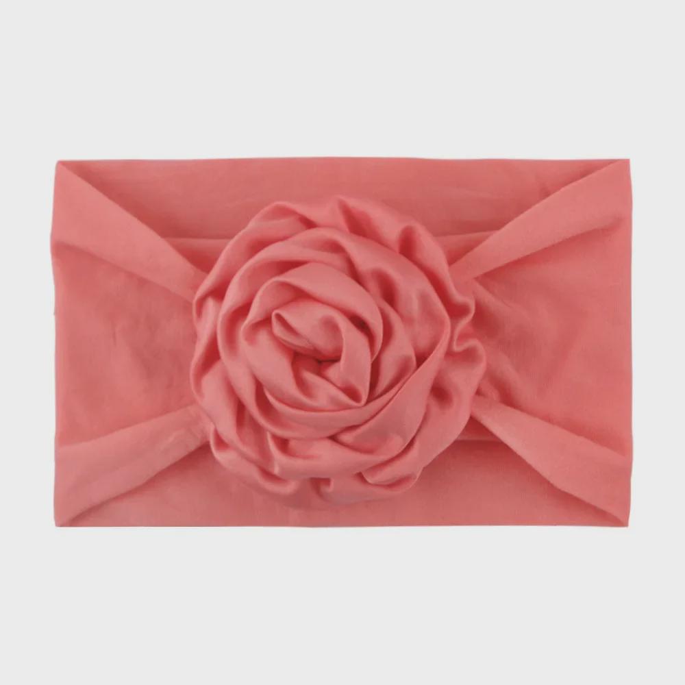 Удобная нейлоновая детская повязка на голову: Мягкий дизайн с цветочной лентой