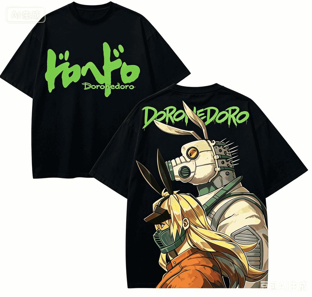 Dorohedoro Anime Lover T-shirt Harajuku Cotton New Model High Street Retro Oversized Unisex pro