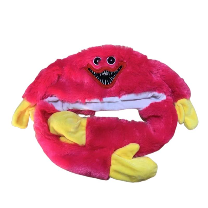 Шапка Poppy Huggy Playtime Wuggy с двигающимися ушами, прыгающая, забавная, плюшевая шапка Wuggys для ребенка