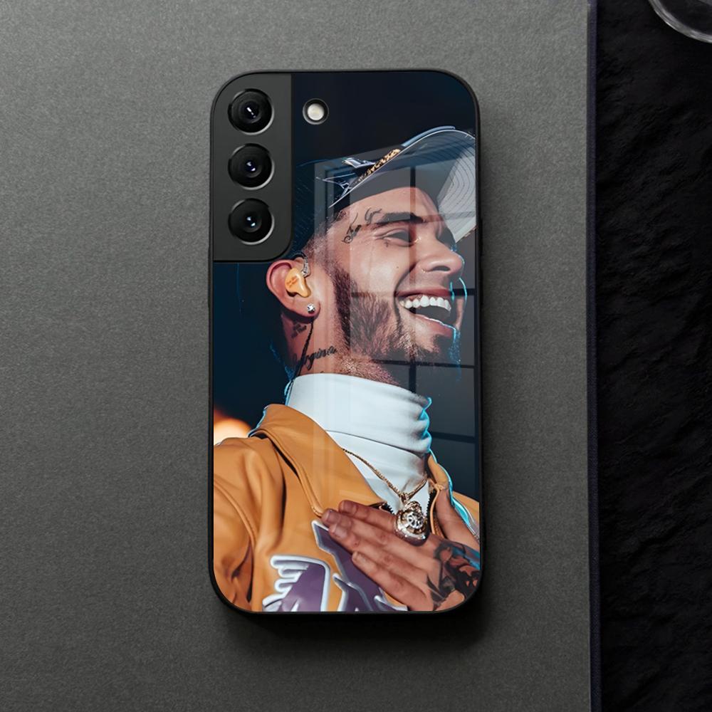 A-Anuel AA Стеклянный чехол для телефона Samsung Galaxy S21 S26 S25 S22 S20 S24 S23 Ultra Fe Plus A16 A34 A54 A24 Coque