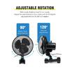 Plant Tent Cooling Clip-On Fan 25W Two-Speed Adjustable Shaking Head Suitable for Tents Household Cooling Fan