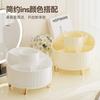 Cosmetics Storage Box Desktop Premium Sense Storage Dust-proof Makeup Brush Bucket Rotatable Dresser Desktop Makeup Bucket