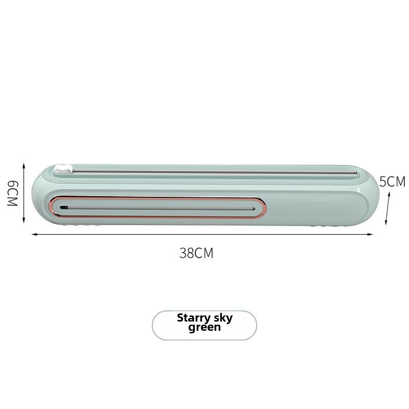 Magnetic Cling Film Dispenser with Cutter Wall Mounted Plastic Wrap Holder Kitchen Wrap Dispenser Organizer