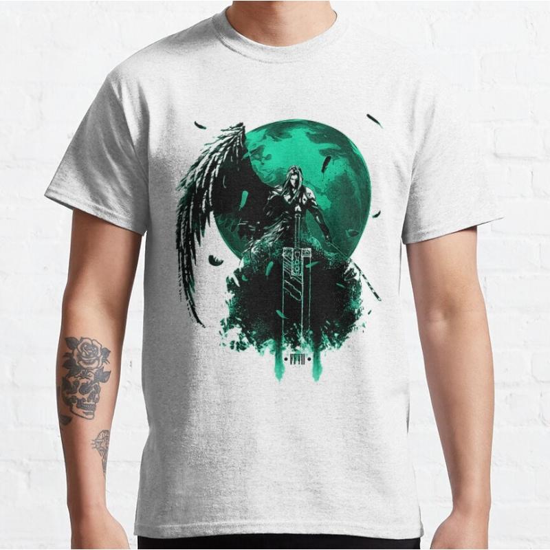 Final Fantasy designed Gift t shirt for RPG gamer 100 cotton tee Mens Short Sleeve Graphic Clothes All size tops