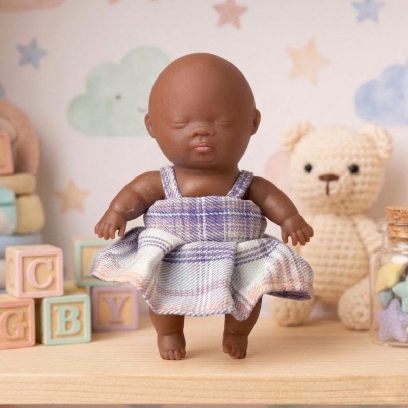 Natasha 14cm Doll Pajamas - Cute Animal Princess Outfit for Black Dolls