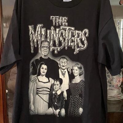 Перепечатка Футболка The Munsters Throwback Хэллоуин Монстры Universal S-5XL Унисекс Футболка