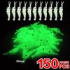 50/100/150pcs 40mm Luminous Soft Shrimp Bait Fishing Lures Artificialbait Luminous Shrimp