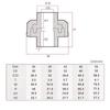 1PCS 20~50mm New Pattern PVC Pipe Union Connector Irrigation Pipe Fittings Aquarium Fish Tank Tube Joints Plastic Pipe Fittings