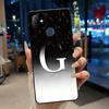 Phone Case For Itel P36 Play/Vision 1 Couple Soft Silicone Anti-scratch Black Shell Elegant Simple Letter Flower Pattern Casing
