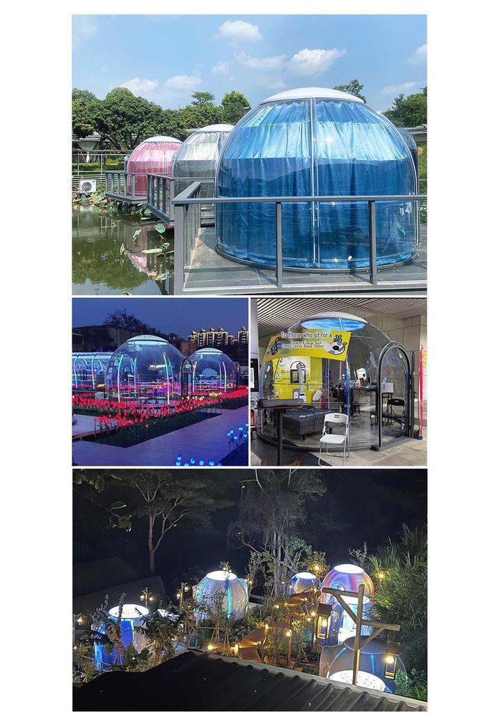 Translucent Starry Sky Dome: Outdoor Bubble Sunroom & Mobile Tent Hotel