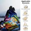 1pc, Wonderland Adventure Blanket, Perfect for All Seasons, Soft Flannel Throw Blanket, Versatile & Cozy for Bedroom, Living Room, Travel, Camping, Ca