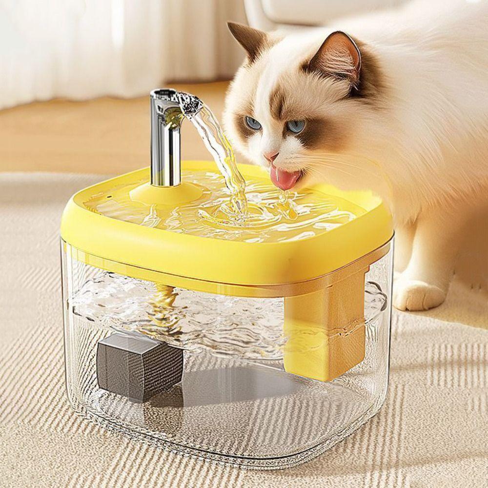 1.5L Automatic Water Dispenser Large Capacity Pet Water Feeder Dog Drinking Fountain Household
