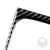 Carbon Fiber Car Accessories Cup Holder Modified Interior Trim Cover Soft Sticker For Honda Civic 8th Gen 2006 2007 2008-2011