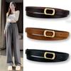 Women S Vintage Thin Belt With Smooth Buckle For Jeans Casual Wear