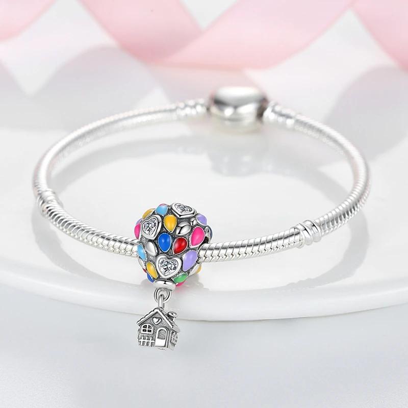 Подвеска-шарм в виде сердца, семейные шармы, оригинальные медные шармы-бусины, подходят для браслета-шарма, женские украшения DIY, подарок